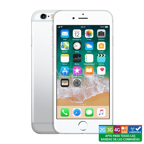 Apple iPhone 6S - Refurbished (4,7 pulgadas, 3D Touch, 16GB, Plateado/Blanco)
