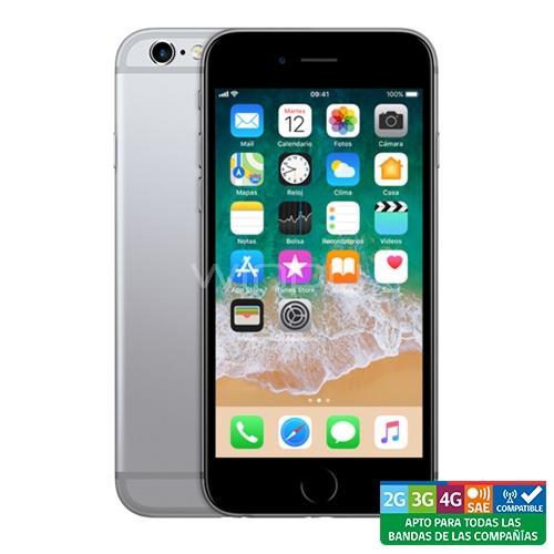 Apple iPhone 6S - Refurbished (4,7 pulgadas, 3D Touch, 16GB, Gris/Negro)