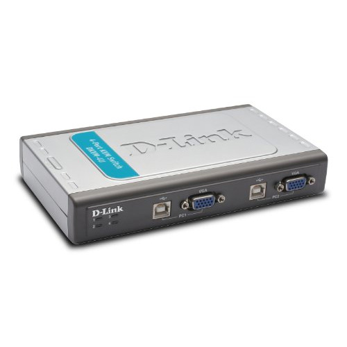 Switch KVM de D-Link. Controla hasta 4 computadores (DKVM-4U)