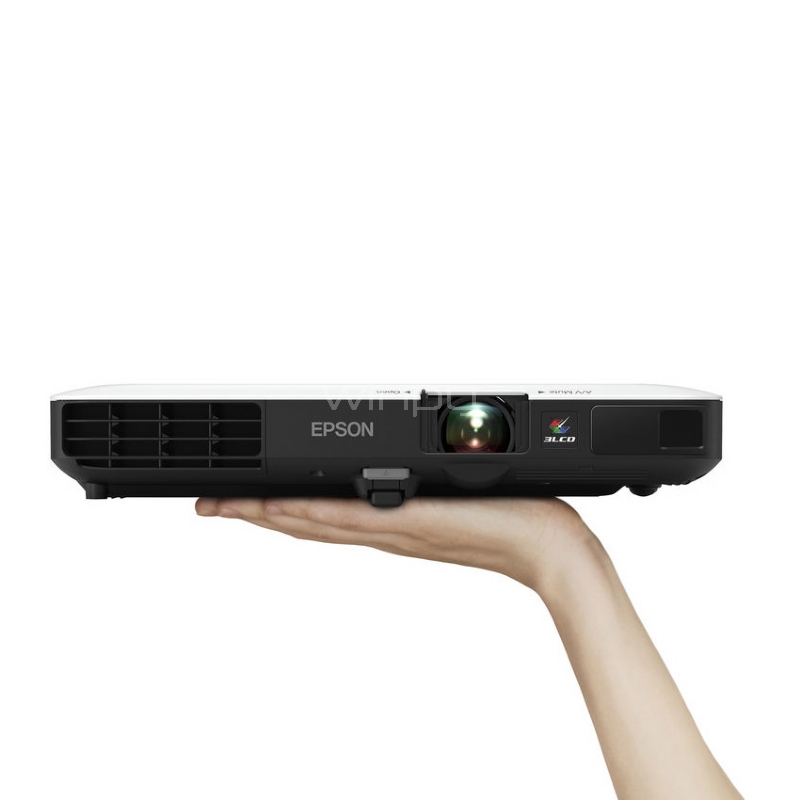 Proyector Epson PowerLite 1785W (3LCD, 3200 lumenes, 1280x800, WIFI-MIRACAST-HDMI-VGA-RCA, Blanco-Negro)