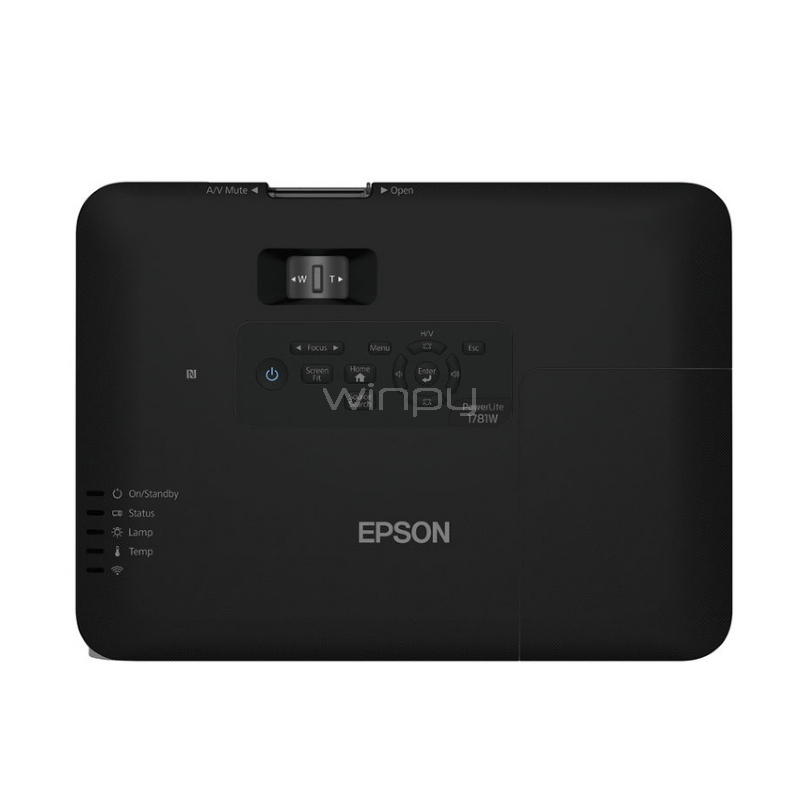 Proyector Epson PowerLite 1781W (3LCD, 3200 lumenes, 1280x800, WIRELESS-HDMI-VGA-RCA, Negro)