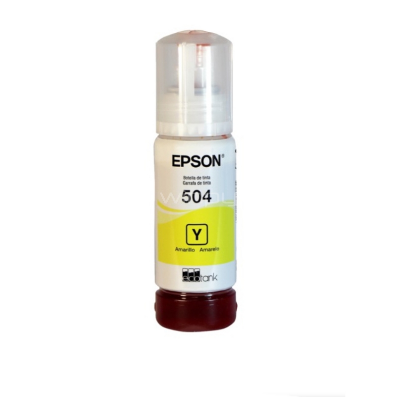 Botella Tinta Epson T504 Amarillo