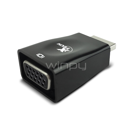 Adaptador de HDMI macho a VGA hembra para vídeo Xtech (HDMI/VGA, 1080p)