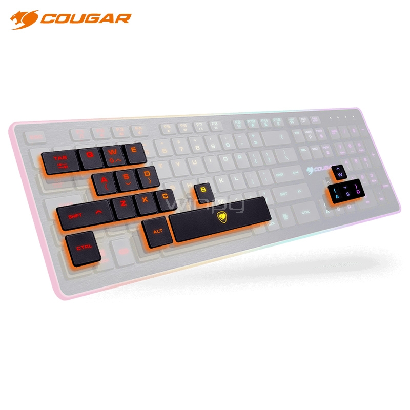 Teclado Gamer Cougar Vantar (USB, LED 8 Colores, Anti-Ghosting, Español)