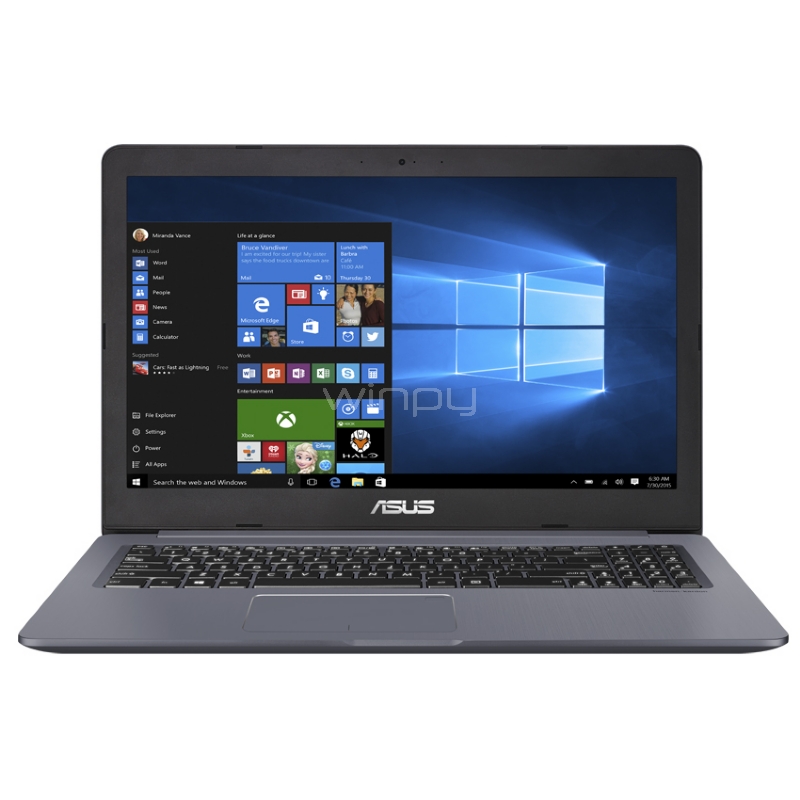 Notebook Asus VivoBook Pro 15 N580GD-E4202T (i5-8300H, GTX 1050, 16GB Optane, 4GB DDR4, 1TB HDD, Pantalla 15.6, Win10)