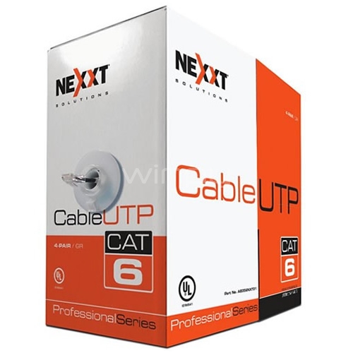 Caja de cable Nexxt UTP Cat 6 (4 pares, 303 metros, Gris)