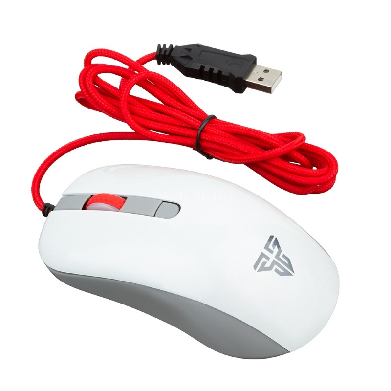 Mouse Gamer Fantech G10 Rhasta (2400dpi, Led Multicolor, 4 botones, Blanco)