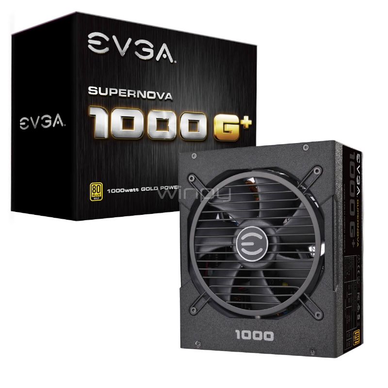 Fuente de Poder EVGA SuperNOVA 1000 G1+ (1000 Watts, Certificada 80+ Gold, Modular, ATX)