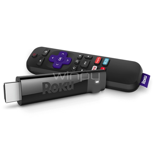 Reproductor Multimedia ROKU Streaming Stick (1080p, HDMI, APP, Control Remoto)