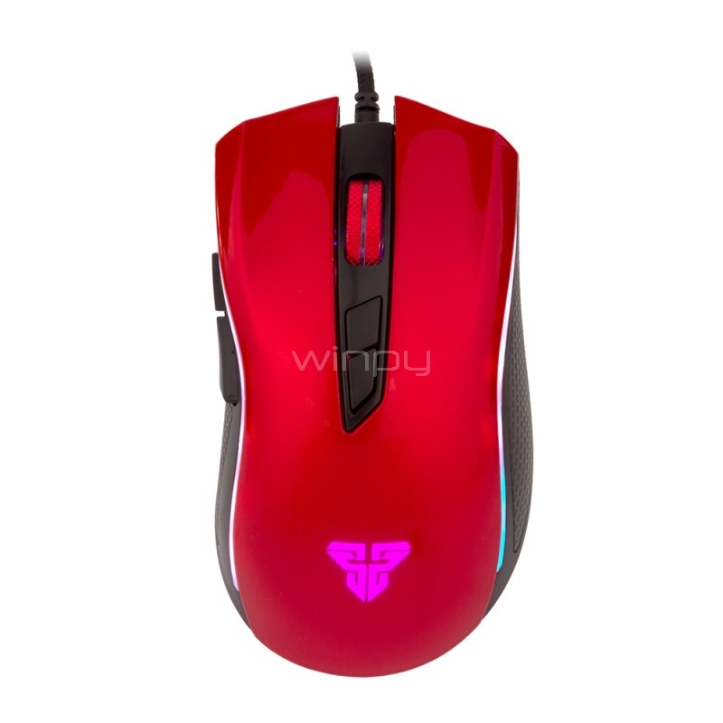 Mouse Gamer Fantech X4 Titan (4800dpi, 7 Botones, RGB, Rojo)