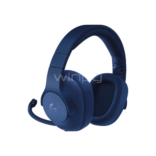 Audífonos Gamer Logitech G433 con sonido envolvente 7.1 con micrófono (Azul)