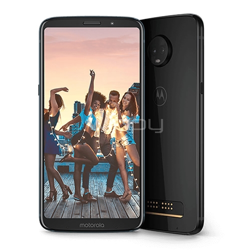 Smartphone Motorola Moto Z3 Play Black (8-Core, 6gb RAM, 128gb Interno, Pantalla Amoled 6, Doble Camara)