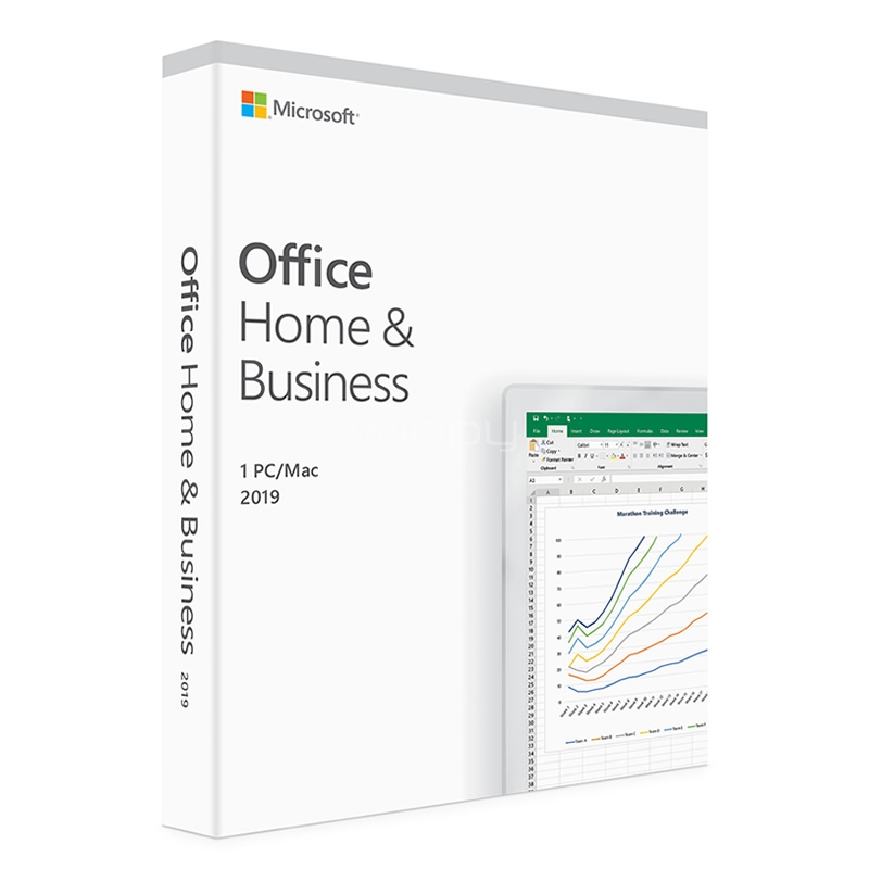 Licencia Microsoft Office Hogar y Empresas 2019 (PC o Mac, Multilenguaje, Descargable)