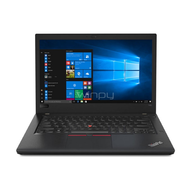 Notebook Lenovo ThinkPad T480 (i7-8550U, 16GB DDR4, 512GB SSD, Pantalla FHD 14”, Win10 Pro)