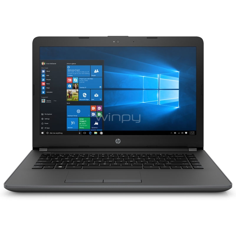 Notebook HP 240 G6 (i3-7020U, 4GB DDR4, 1TB HDD, Pantalla 14, Win10)