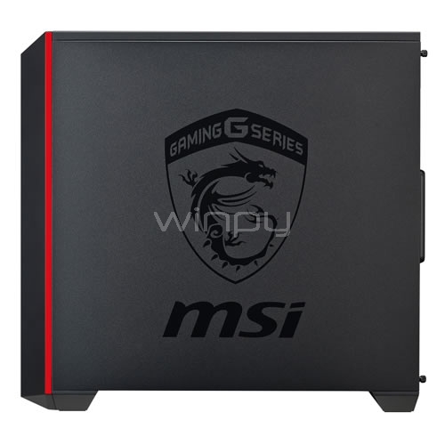 Gabinete Cooler Master MasterBox 5 MSI Edition (ATX, Modular, Negro/Rojo)