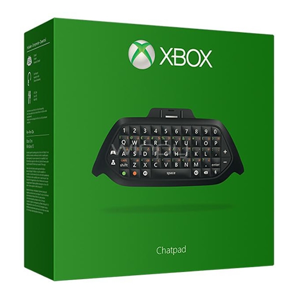 Teclado Inalámbrico Microsoft Xbox Chatpad (Bluetooth, Negro)