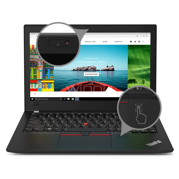 Ultrabook Lenovo ThinkPad X280 (i7-8550U, 8GB RAM, 512GB SSD, Pantalla 12.5”, Win10 Pro)