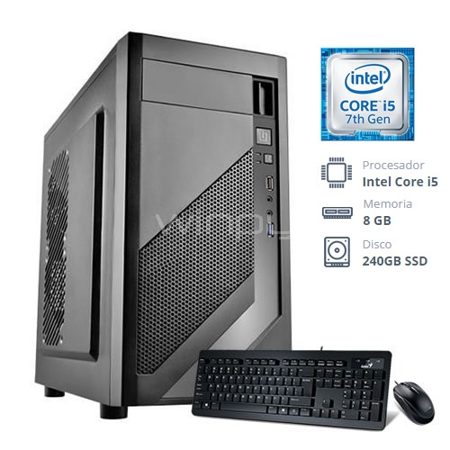 Computador Desktop Intel i5-7400 (i5-7400, 8GB RAM, 240GB SSD, FreeDOS)