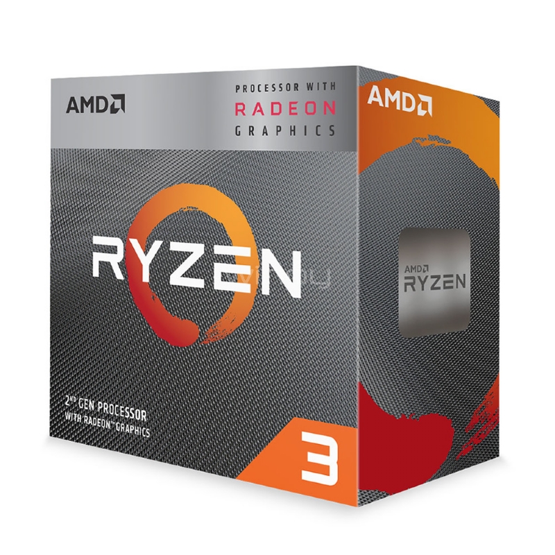Procesador AMD Ryzen 3 3200G con Gráficos Radeon Vega 8 (AM4, 4 Cores, 3.6GHz)