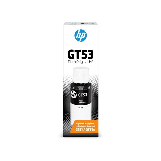 Botella de tinta original HP GT53 de 90 ml, negro (1VV22AL)