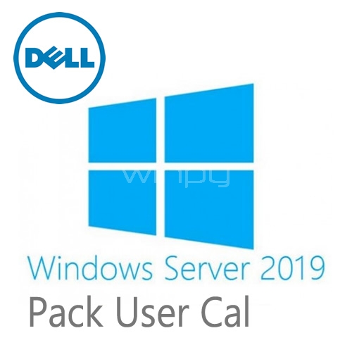 Pack de 5 Licencias User CAL Microsoft Windows Server 2019 DELL ROK