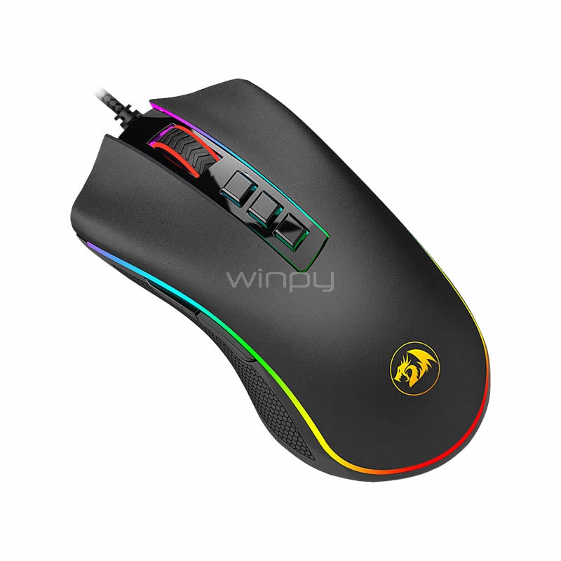 Mouse Redragon Cobra M711-FPS (Pixart P3360, 100-24000dpi, 8 botones, RGB)