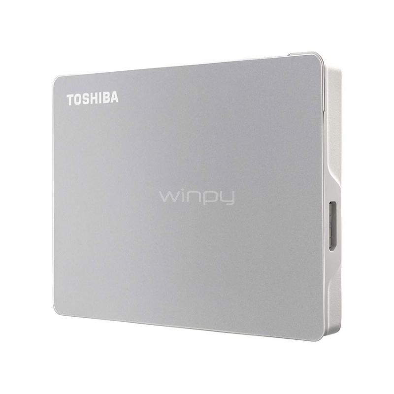 Disco portátil Toshiba Canvio Flex de 1TB (USB 3.0, Mac/Pc, Silver)
