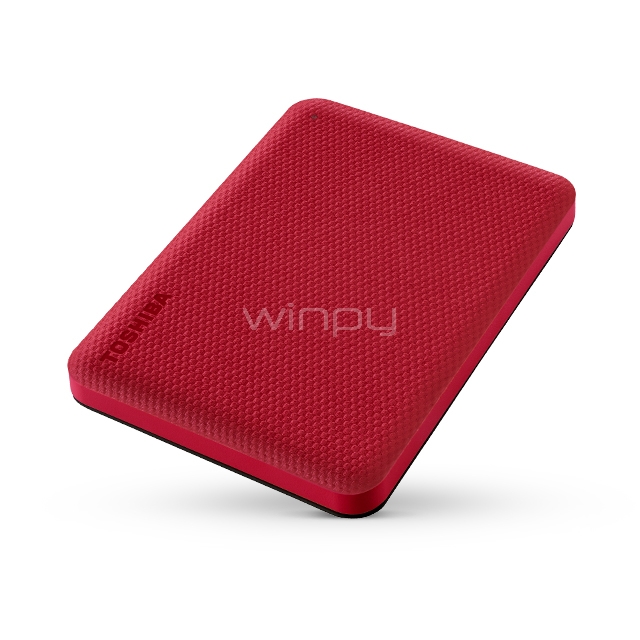 Disco portátil Toshiba Canvio Advance de 1TB (USB 3.0, Mac/PC, Rojo)
