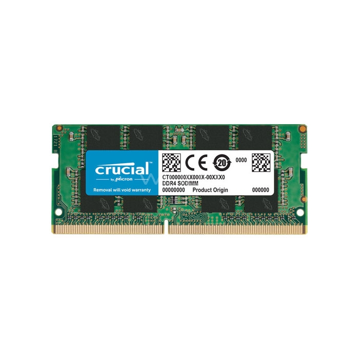 Módulo RAM Crucial de 16GB (DDR4, 3200MHz, CL22, SODIMM)