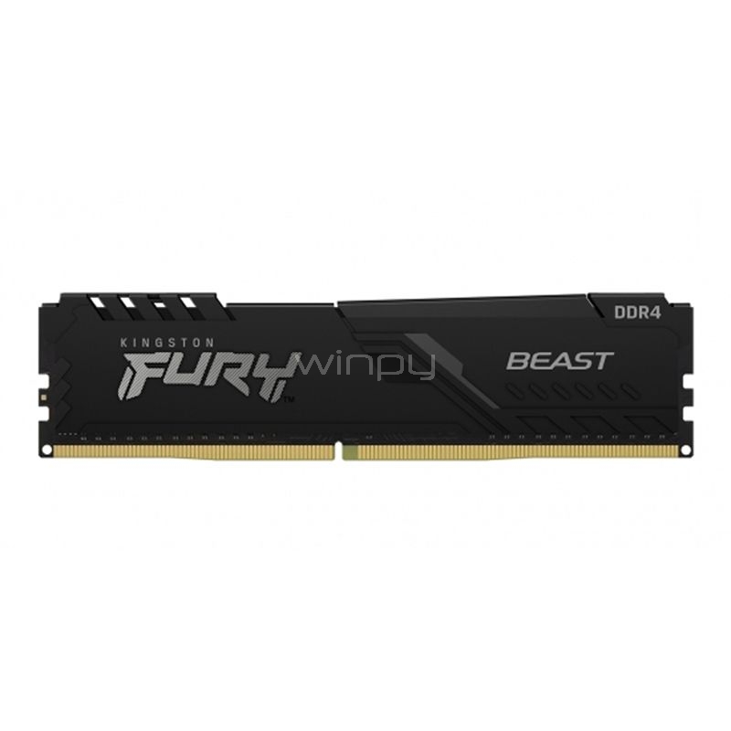 Memoria RAM Kingston Fury Beast de 8GB (DDR4, 2666MHz, CL15, DIMM)