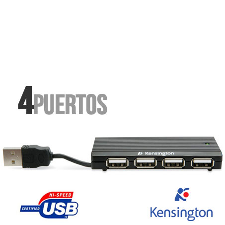 Kensington Pocket Hub Mini 2,0 4 puertos - K33933