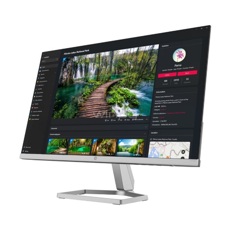 Monitor Ultrafino HP M24F de 23.8“ (IPS, Full HD, 75Hz, HDMI+VGA)