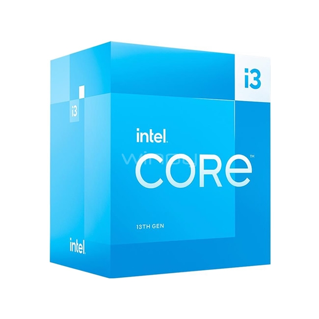 Procesador Intel Core i3-13100F Raptor Lake (LGA1700, 4 Cores, 8 Hilos, 3.4/4.5GHz, Sin Video)