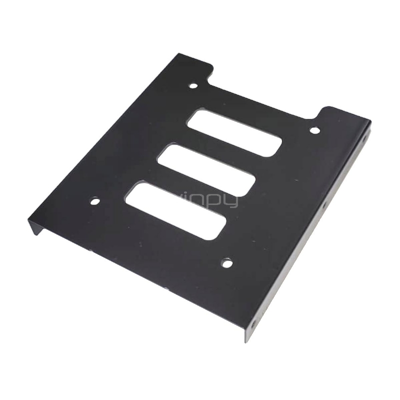 Adaptador Clio de disco duro SSD de 2.5“ a 3.5“ (Metálico, Negro)