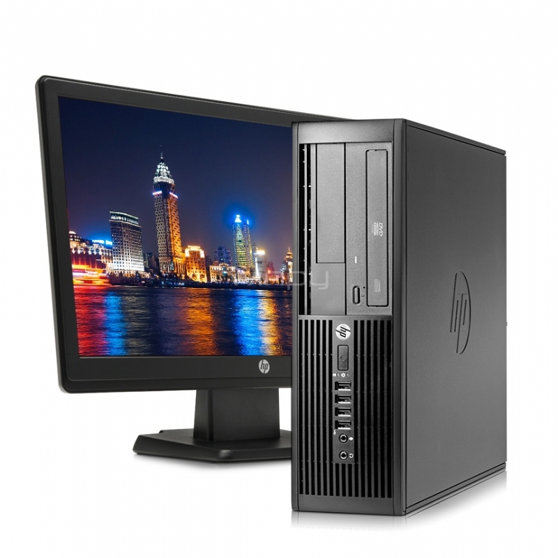 Computador HP Compaq Pro 4300 - Incluye Monitor HP 19 + Teclado + Mouse (i3, 4GB RAM, 500GB HDD, FreeDOS, SFF)