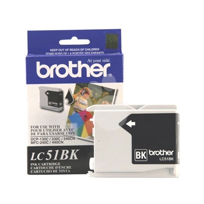 Cartucho de tinta negra Brother LC51BK