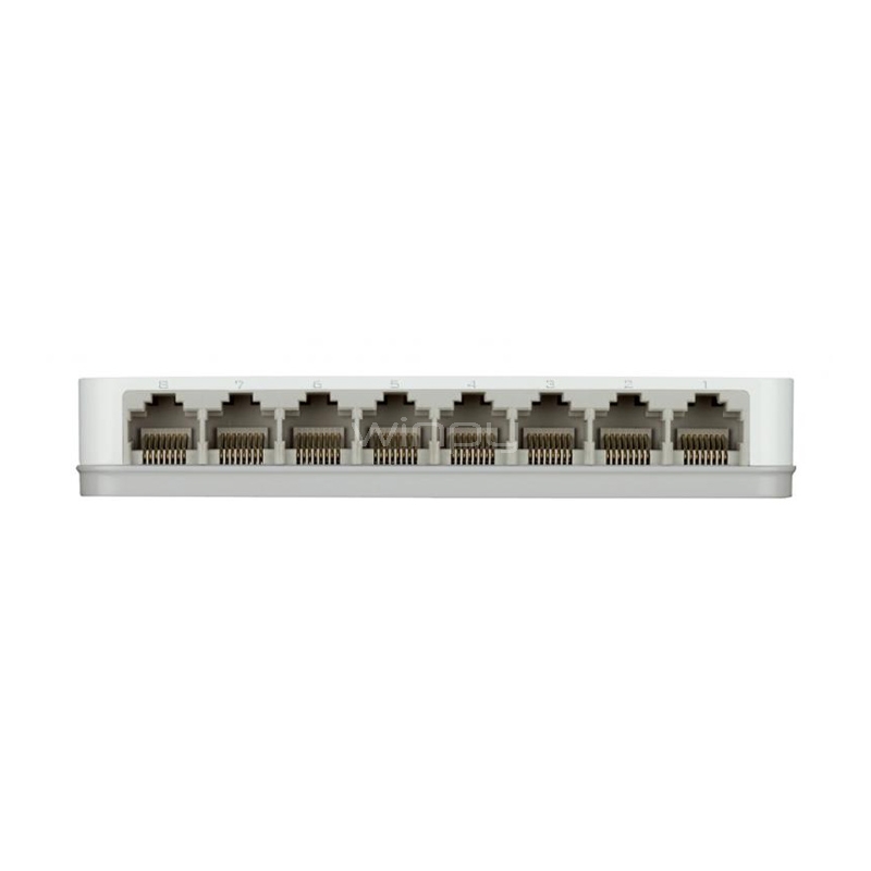 Switch D-Link DGS-1008A de 8 Puertos NWay (Gigabit Ethernet, Auto MDI/MDIX, 16 Gbps)