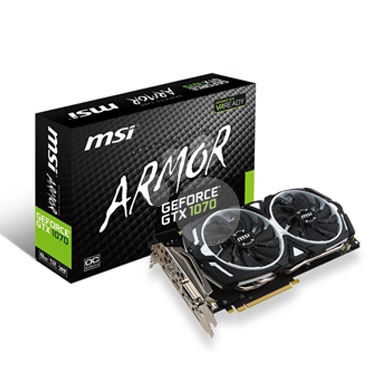 Tarjeta de Vídeo MSI NVIDIA GeForce GTX 1070 ARMOR - 8GB