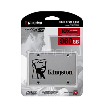 Disco estado sólido Kingston SSDNow UV400 de 960GB (SATA, SSD)