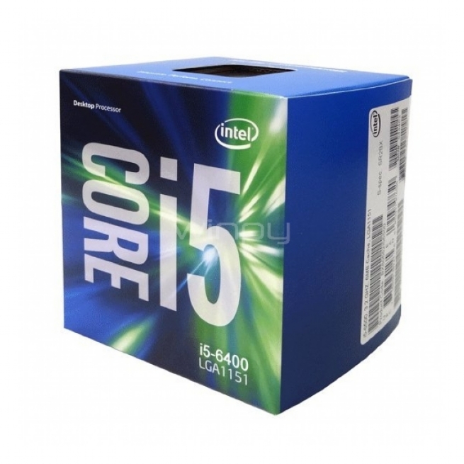 Procesador Intel Core i5-6400 (LGA1151 - 2,7 GHz) - BX80662I56400