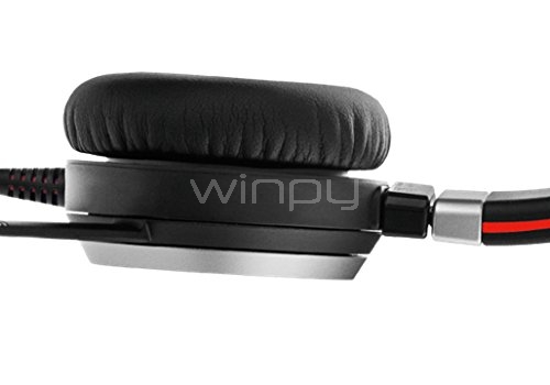Auriculares con micrófono Jabra Evolve 40 UC (Monoaural Diadema, Cisco Avaya, Alámbrico, Supraaural)