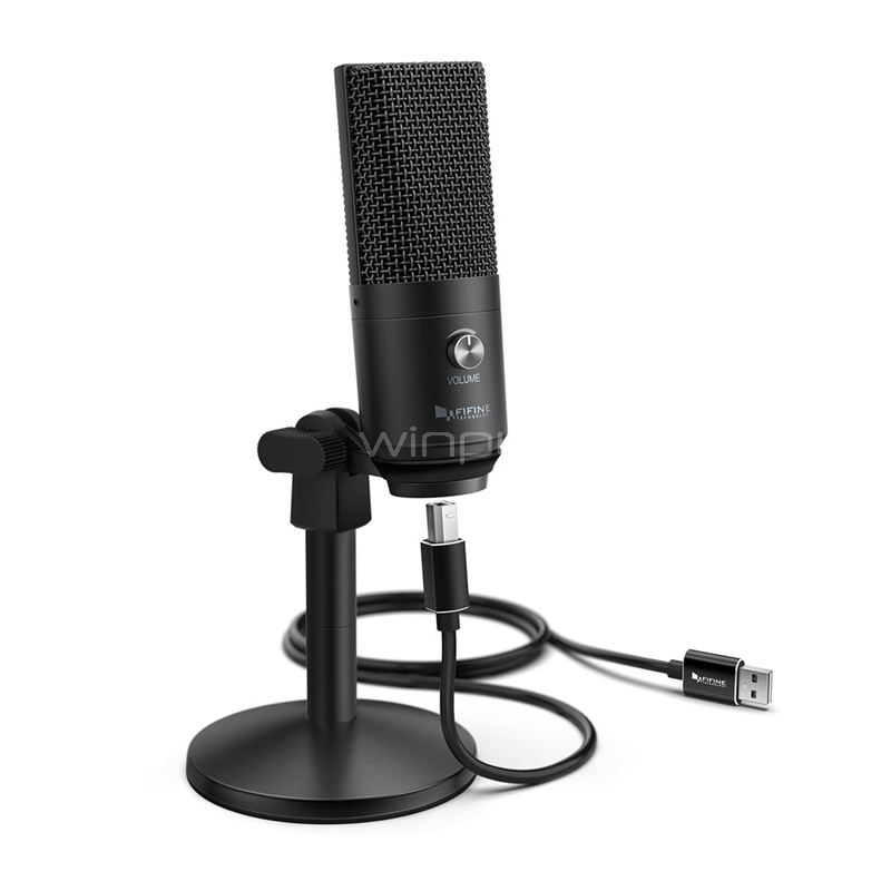 Microfono Fifine K669b condensador cardioide negro