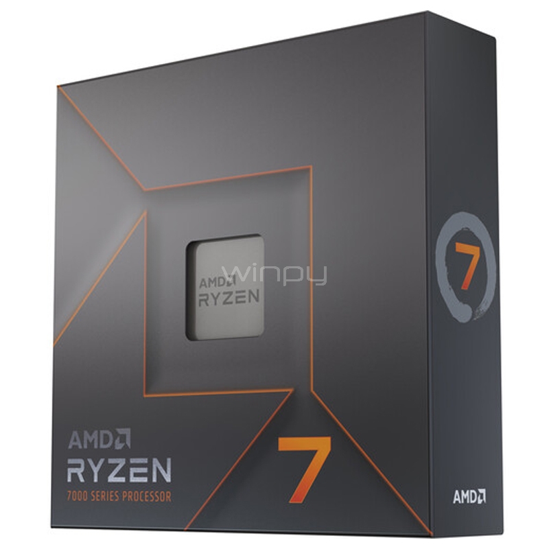 Procesador AMD Ryzen 7 7700X (AM5, 8 Cores, 16 Hilos, 4.5/5.4GHz, 32MB de Caché, Desbloqueado)