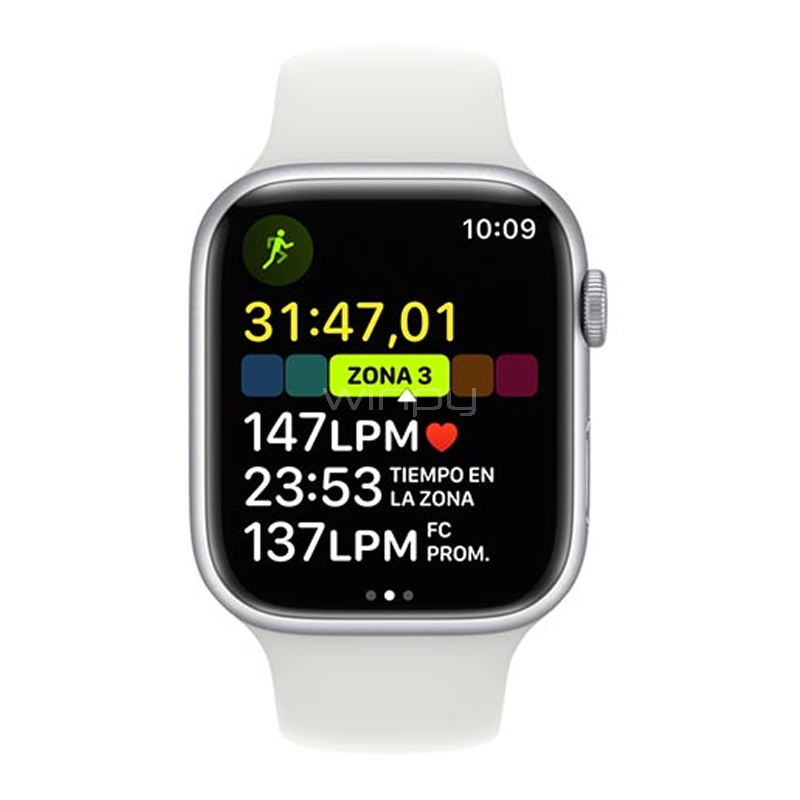 Increíble Invertir poetas Apple Watch Series 8 de 45mm (OLED, GPS, Case Aluminio, Correa Deportiva  Blanco estelar) - Winpy.cl