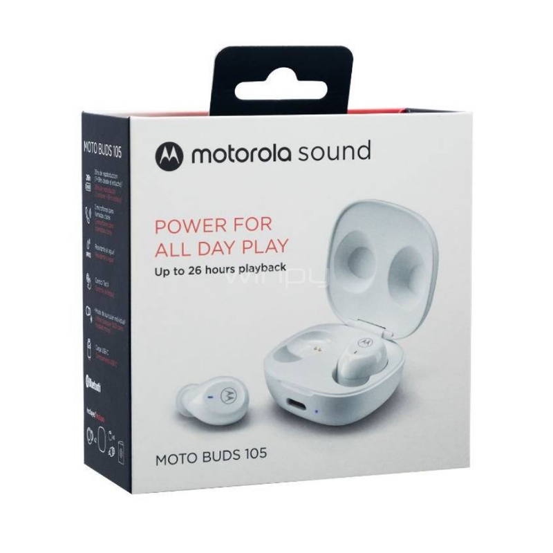 Auricular in-ear gamer inalámbrico Motorola Moto Buds 150 negro