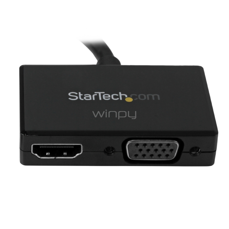StarTech. com Adaptador DisplayPort 2 en 1 - DisplayPort a HDMI o VGA -  Adaptador DisplayPort - 1920x1200 - Adaptador de viaje (DP2HDVGA)