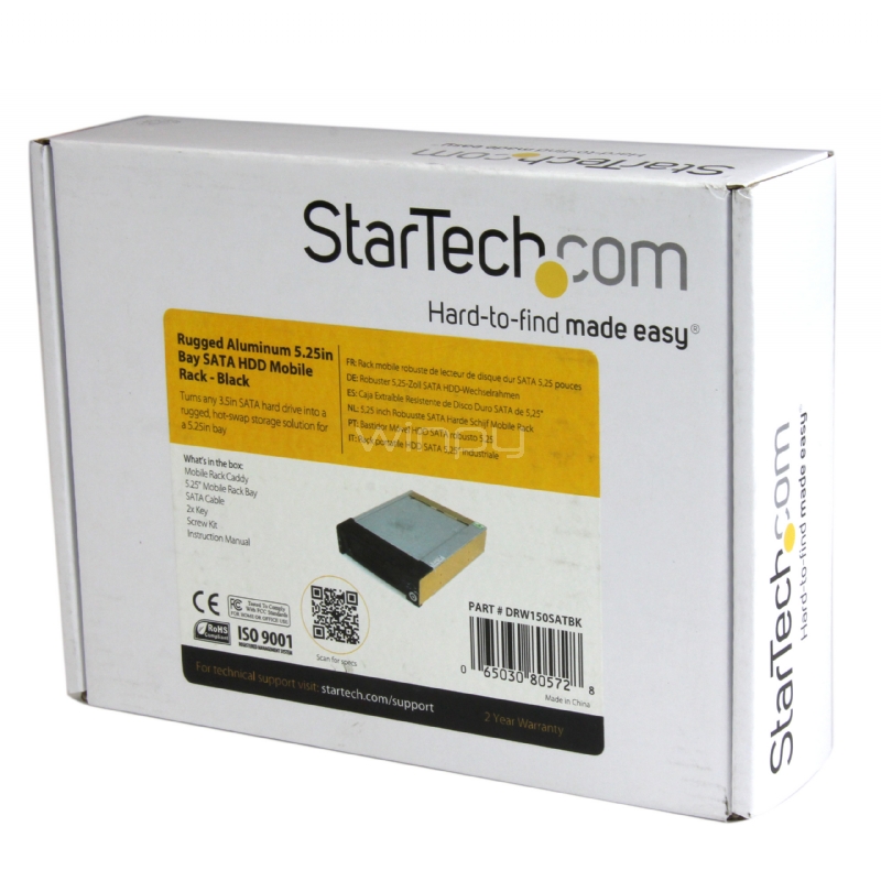 StarTech.com Rack disque dur 5.25 vers 3.5 - Aluminium - Backplane
