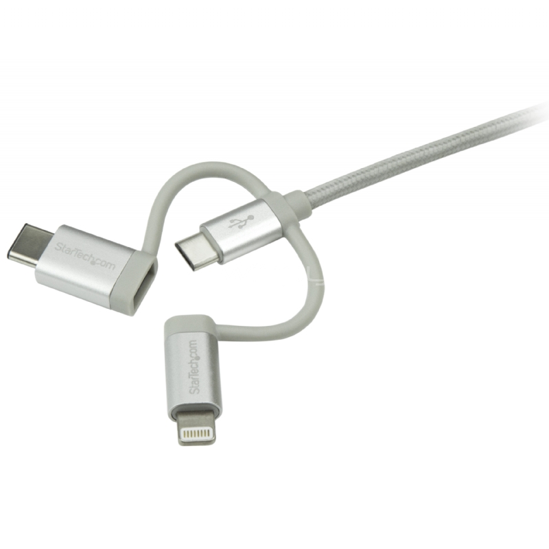 Startech Cable Adaptador Apple Lightning o Micro USB a USB 1m Blanco