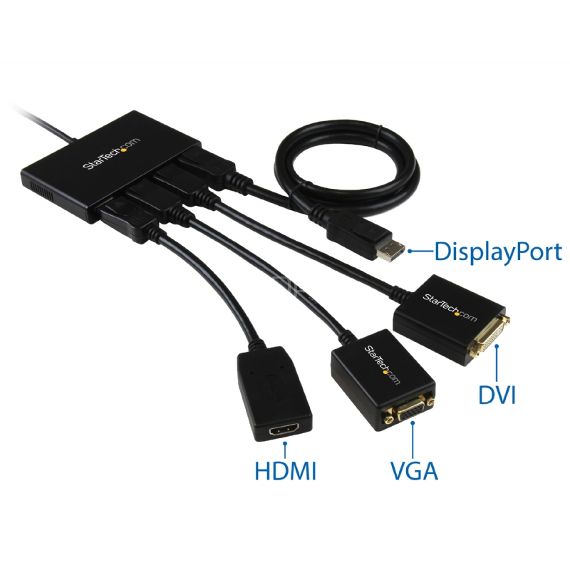 Startech Multiplicador USB-C a DisplayPort de 2 Puertos - Adaptador